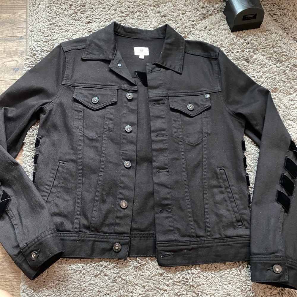 AG Adriano Goldschmied Charcoal Denim Jacket
